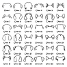 T-shirt noir - Oreilles de chien personnalisées