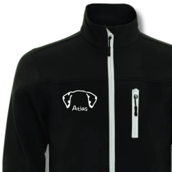 Softshell noir - Oreilles de chien personnalisées