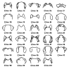 T-shirt blanc - Oreilles de chien personnalisées