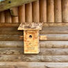 Nichoir à mésanges en bois naturel